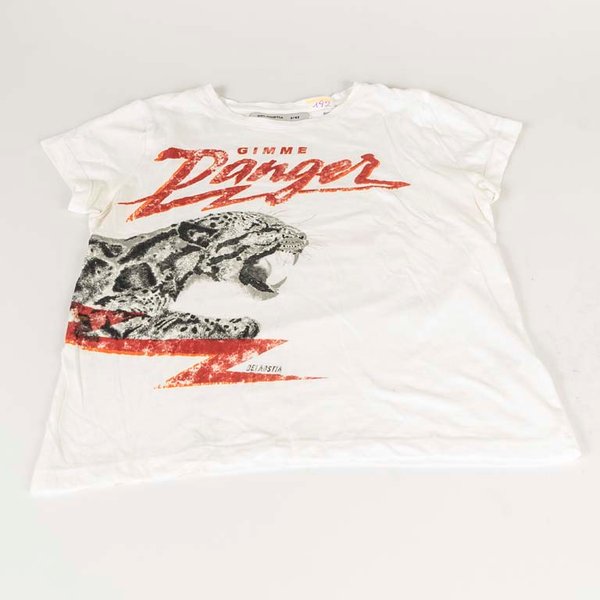 Remera Blanca "Gimme Danger" Talle 2/42 Marca De La Ostia