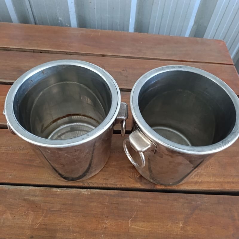 Champagneras Vintage en Metal Blanco - imagen 6