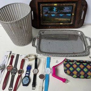 Lote de 10 Relojes, 2 Bandejas y Papelera - imagen 7