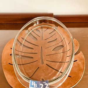 Lote siguiente: Fuente Oval de Vidrio Transparente King Glass