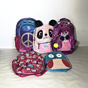 Lote de 5 Mochilas Infantiles Brillantes y Divertidas - imagen 1