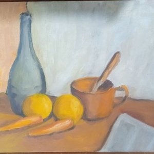 Lote anterior: Óleo sobre fibra Bodegón 40x30