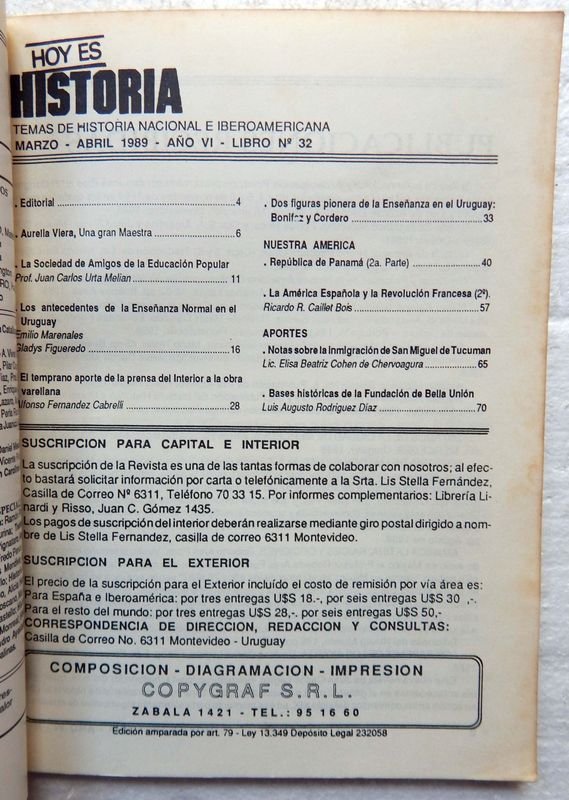 Revista Hoy Es Historia: Un recuerdo de la historia uruguaya - imagen 2