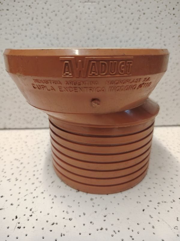 Adaptador excentrico acanalado para inodoro - imagen 2