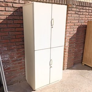 Mueble Auxiliar Blanco con 4 Puertas y 5 Niveles - imagen 2