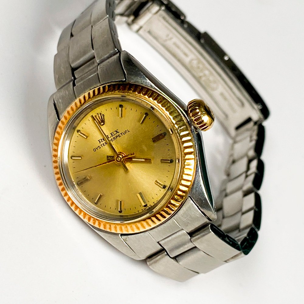 Reloj pulsera Rolex de dama, caja acero y oro con malla idem funciona - imagen 3