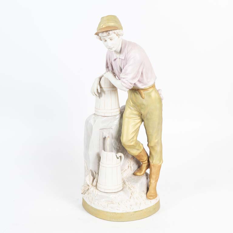 Figura campesino porcelana Royal Dux firmada: F. Otto - imagen 1