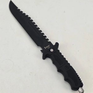 Lote anterior: Cuchillo Bowie Negro con Funda y Cinta Métrica