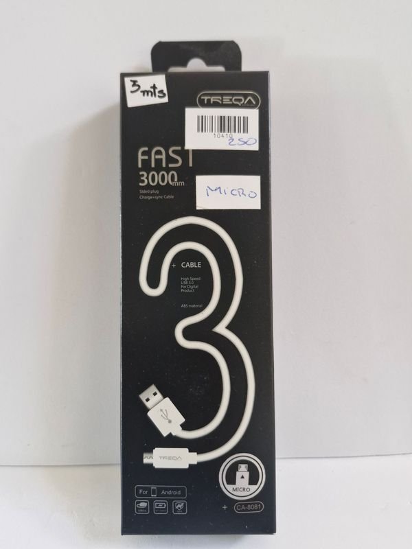 Cable para Teléfono con Conector Micro USB y Capacidad de Carga Rápida - imagen 2