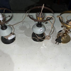 3 Bases de Lámparas de Mesa en Bronce y Cerámica - imagen 2