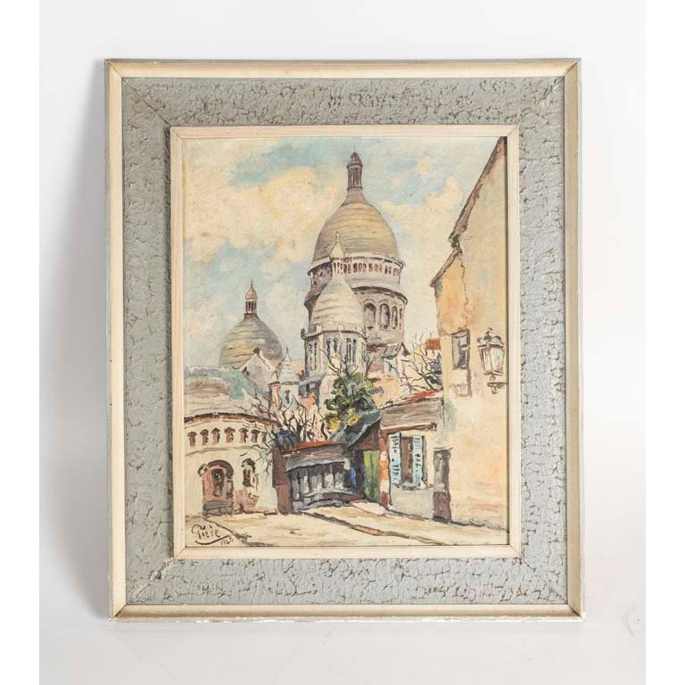 Pintura al óleo 'Catedral' de Pierre, 1940