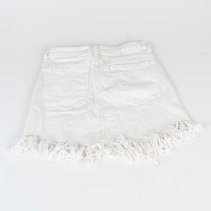 Minifalda de Jean Blanca Thomas Trents Talle S - imagen 2