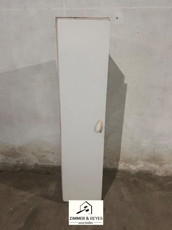 Mueble Auxiliar Blanco con Puerta y Estantes