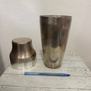 Lote de 2 Cocteleras Metálicas Plateadas - imagen 4
