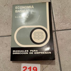 Lote anterior: Economía Básica por G. L. Thirkettle - Manuales para Dirección de Empresas