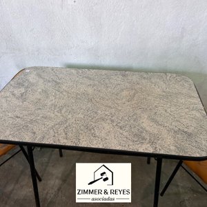 Juego de Mesa con Dos Sillas Metálicas Estilo Retro - imagen 3