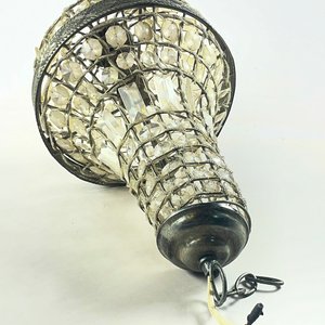 Colgante Tipo Pera con Caireles Acrílicos y Metal - 51 cm - imagen 5