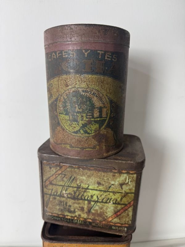 Colección de latas vintage de diferentes marcas - imagen 12
