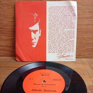 Disco Simple 7" Alfredo Zitarrosa - Milonga del Contrapunto - Ediciones MPU - imagen 3