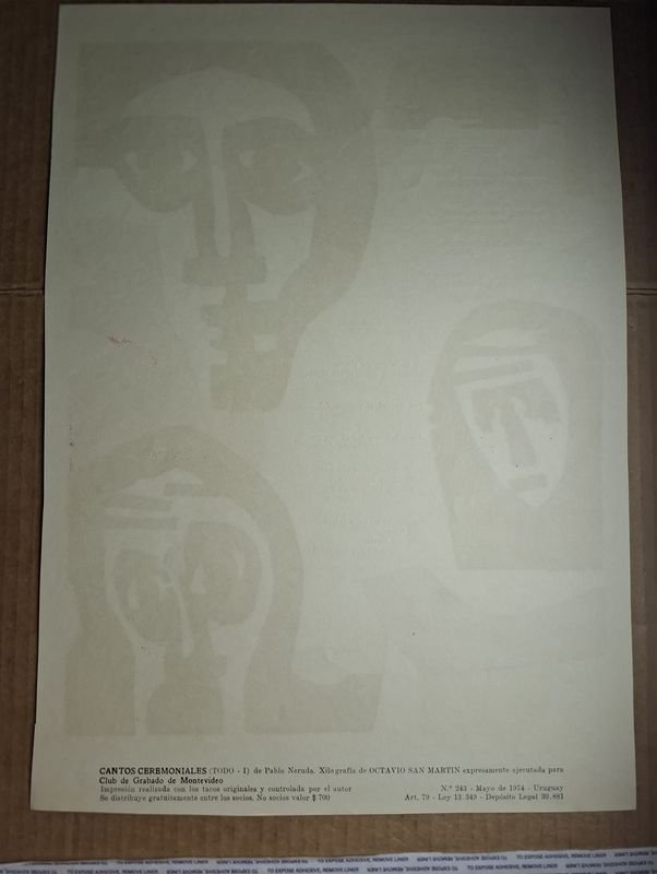 Póster de Xilografía de Pablo Neruda - imagen 2