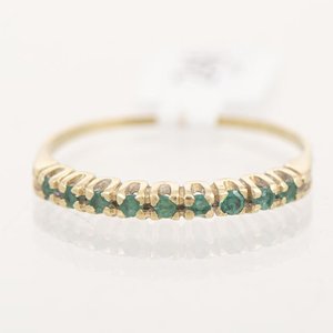 Medio Sin Fin de Oro 18k con Esmeraldas - imagen 1