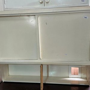 Aéreo de Cocina Blanco con Puertas Corredizas y Repisa - imagen 1