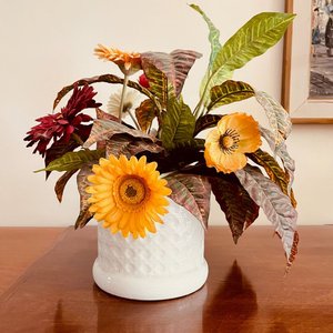 3 Macetones con Arreglos Florales Sintéticos de Interior - imagen 2