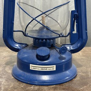 Farol a Queroseno Azul Vintage 28cm para Camping - imagen 6