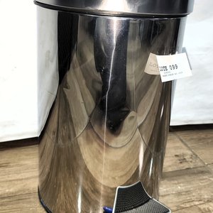 Papelera de Acero Inoxidable con Tacho Interior y Tapa Batiente, 12 Litros - imagen 2