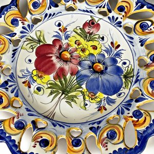 Dos Platos de Cerámica Decorativos, Uno Portugués - imagen 4