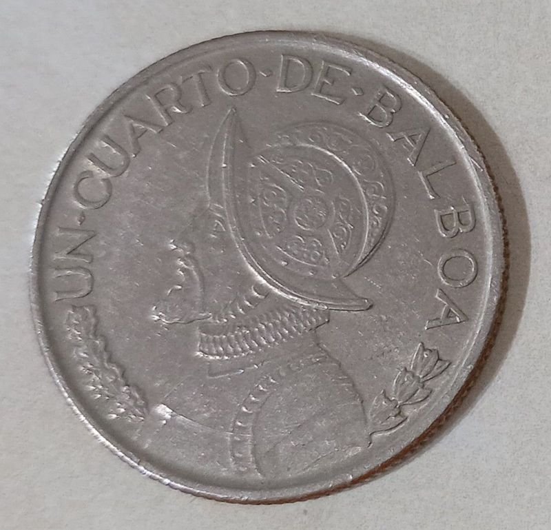 Lote siguiente: Moneda de Panamá, valor 1/4 de Balboa