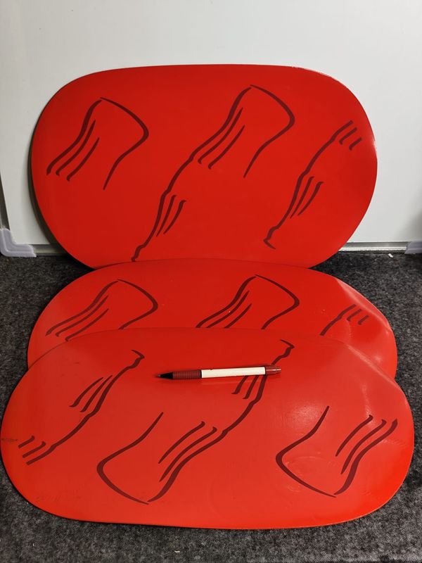 Set de 3 Individuales Coca-Cola Rojos