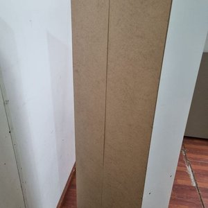L 976 - Practico placard multiuso en melamina color blanco con dos puertas y estantes interiores (Medidas 47x27x171cm) - imagen 4