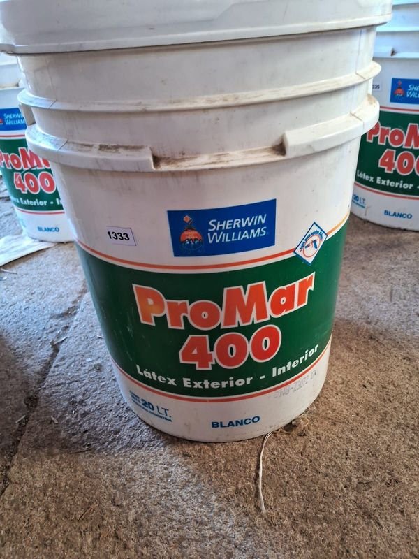 Lote siguiente: Latex Exterior-Interior Blanco, 20 litros