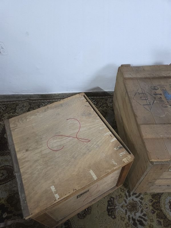 Tres antiguos cajones de madera con inscripciones - imagen 8