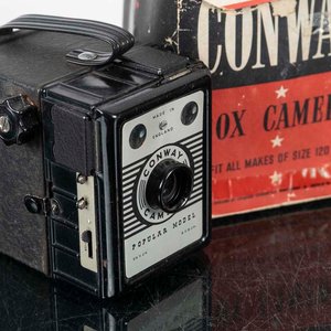 Cámara Fotográfica Conway Popular Model, Made in England, con Caja - imagen 2