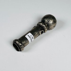 Cabo de Rebenque en Platería Criolla Antigua, 12 cm - imagen 1