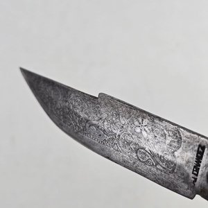Cuchillo Español Antiguo con Firma "J. Fernandez", Siglo XIX - imagen 3
