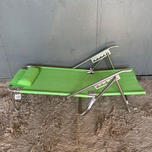 Silla de Playa Plegable Verde en Aluminio, 5 Posiciones - imagen 5