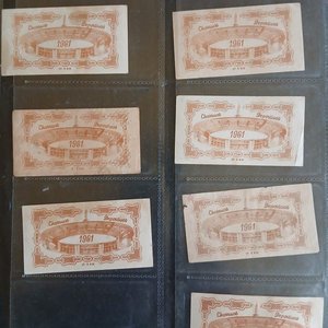 Lote de 7 Billetes "Charrúas Deportivos" Club Defensor (1961) - Colección Futbolística - imagen 4
