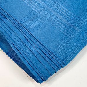Mantel de Hilo Azul Diseño Cuadrillé 260x150 cm - imagen 3