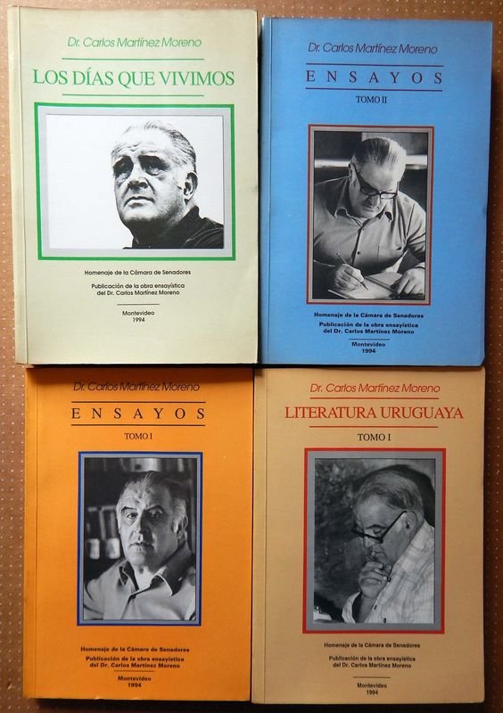 Cuatro Libros de Ensayos y Literatura Uruguaya por Dr. Carlos Martínez Moreno - imagen 1