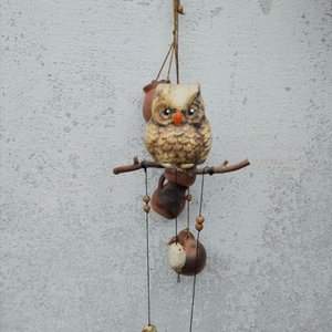 Lote de Adornos Colgantes y de Pared: Máscaras, Búho y Cerámicas - imagen 3