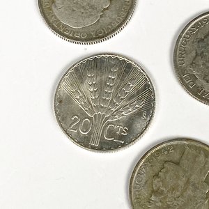 Veinte Monedas de Plata Uruguayas "Chanchitas" de 20 Centésimos - imagen 3