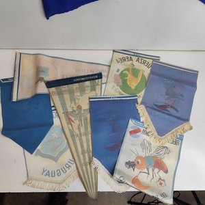 Lote de 8 Banderines Antiguos Fuerza Aérea Uruguaya y Bandera de Comando - imagen 5