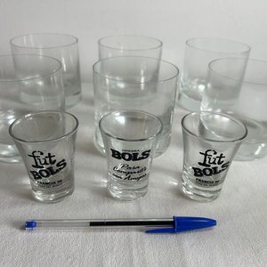 Lote siguiente: Juego de Vasos de Whisky y Shots con Publicidad