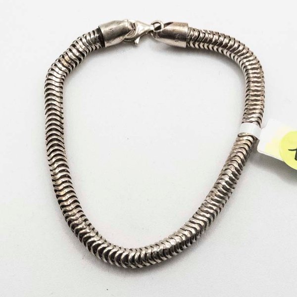 Pulsera de Plata Ley 925 Estilo "Cola de Ratón" - 19 cm - imagen 1