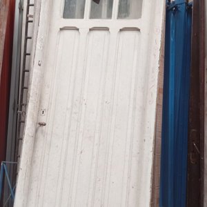 Dos Puertas de Interior Blancas con Vidrio y Faltantes - imagen 2