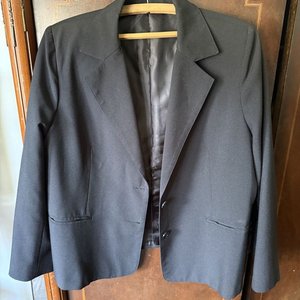Conjunto Saco y Pantalón Negro Clásico Talle XL - imagen 5