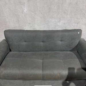 Sillón de Tres Cuerpos Tapizado en Tela Gris Oscuro - imagen 3